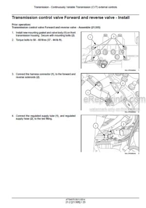 Photo 7 - New Holland T9.390 T9.450 T9.505 T9.560 T9.615 T9.670 Tier 4 Service Manual Tractor 47488217