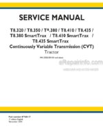 Photo 5 - New Holland T8.320 T8.350 T8.380 T8.410 T8.435 and T8.380 T8.410 T8.435 SmartTrax Service Manual Tractor 47748119
