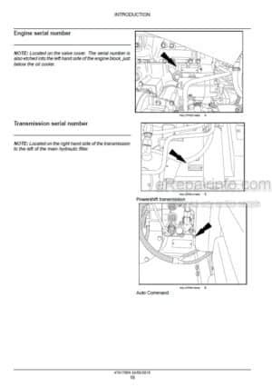 Photo 8 - New Holland T8.320 T8.350 T8.380 T8.410 T8.435 and T8.380 T8.410 T8.435 SmartTrax Service Manual Tractor 47917992
