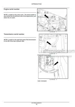 Photo 8 - New Holland T8.320 T8.350 T8.380 T8.410 T8.435 and T8.380 T8.410 T8.435 SmartTrax Service Manual Tractor 47917990