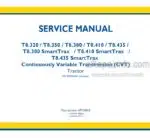 Photo 4 - New Holland T8.320 T8.350 T8.380 T8.410 T8.435 and T8.380 T8.410 T8.435 SmartTrax Service Manual Tractor 47918010