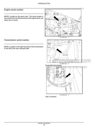 Photo 7 - New Holland TR95 Service Manual Combine 40009510