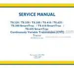 Photo 4 - New Holland T8.320 T8.350 T8.380 T8.410 T8.435 and T8.380 T8.410 T8.435 SmartTrax Service Manual Tractor 47917992