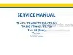 Photo 4 - New Holland T9.435 T9.480 T9.530 T9.565 T9.600 T9.645 T9.700 Service Manual Tractor 47680532 47680535