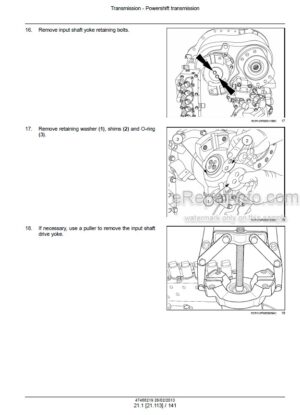 Photo 1 - New Holland T9.390 T9.450 T9.505 T9.560 T9.615 T9.670 Service Manual Tractor 47488219