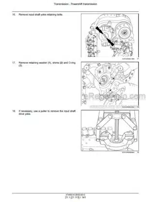 Photo 4 - New Holland T9.390 T9.450 T9.505 T9.560 T9.615 T9.670 Service Manual Tractor 47488219