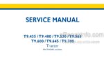 Photo 4 - New Holland T9.435 T9.480 T9.530 T9.565 T9.600 T9.645 T9.700 Service Manual Tractor