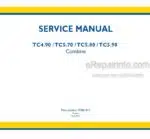 Photo 4 - New Holland TC4.90 TC5.70 TC5.80 TC5.90 Service Manual Combine 47881811