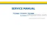 Photo 4 - New Holland TC5060 TC5070 TC5080 Service Manual Combine