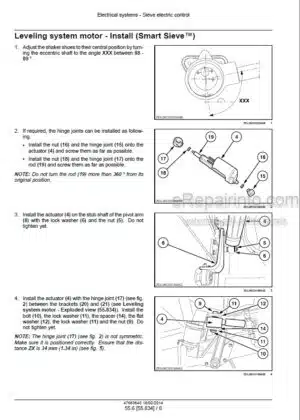 Photo 7 - Sperry New Holland TR75 TR85 Service Manual Combine 40007520