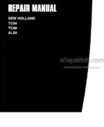 Photo 4 - New Holland TC54 TC56 AL59 Repair Manual Combine 604.64.961.00