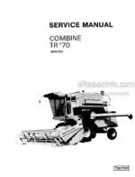 Photo 4 - New Holland TR70 Service Manual Combine 40007010