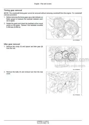 Photo 7 - New Holland W130C W170C Service Manual Wheel Loader 47841828