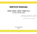 Photo 4 - New Holland W50C W60C W70C W80C Tier 4 Service Manual Compact Wheel Loader 47768541B