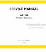 Photo 5 - New Holland WE150B Service Manual Wheeled Excavator 47500165A