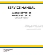Photo 4 - New Holland Workmaster 35 40 Service Manual Compact Tractor 47446617