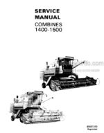 Photo 4 - Sperry New Holland 1400 1500 Service Manual And Troubleshooting Guide Combine