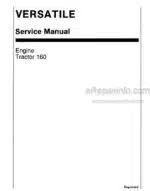 Photo 5 - Versatile 160 Service Manual Tractor Engine