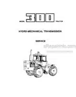 Photo 4 - Versatile 300 Service Manual Hydro-Mechanical Transmission Tractor 40891000