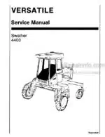 Photo 4 - Versatile 4400 Service Manual Swather 40440015