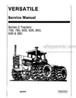 Photo 4 - Versatile 700 750 800 825 850 900 950 Series 2 Tractor Service Manual 40070060