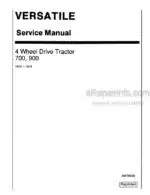 Photo 4 - Versatile 700 900 Service Manual Tractor 40070020