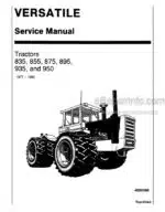 Photo 4 - Versatile 835 855 875 895 935 950 Service Manual Tractor 40083560
