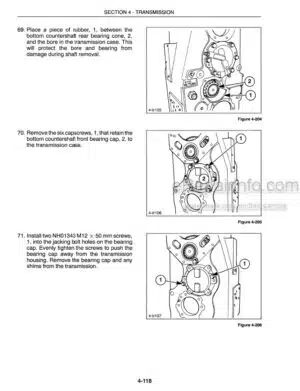 Photo 7 - New Holland T4030V T4040V Service Manual Tractor 47888352