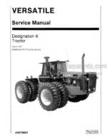 Photo 4 - Versatile Designation 6 Service Manual Tractor 40075691