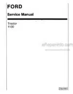 Photo 4 - Ford 1100 1200 1300 1500 1970 1900 Service Manual And Supplement Manual Tractor 40130040