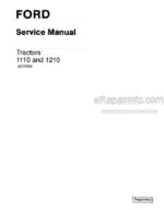 Photo 4 - Ford 1110 1210 Service Manual Tractor 42111020