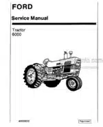 Photo 4 - Ford 6000 Service Manual Tractor 40600010
