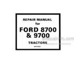Photo 4 - Ford 8700 9700 Repair Manual Tractor 40870020