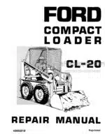 Photo 5 - Ford CL20 Repair Manual Compact Loader 40002010