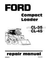 Photo 4 - Ford CL35 CL45 Repair Manual Compact Loader 40003510