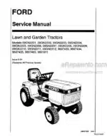Photo 5 - Ford LGT12 LGT12H LGT14 LGT14H LGT17 LGT17H LGT18H Service Manual Lawn And Garden Tractor 40641005
