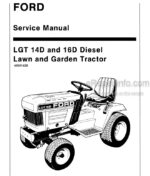 Photo 4 - Ford LGT14D LGT16D Service Manual Diesel Lawn And Garden Tractor 40001420