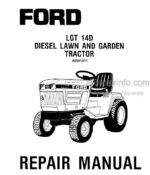 Photo 4 - Ford LGT14D Repair Manual Diesel Lawn And Garden Tractor 40001411