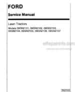 Photo 4 - Ford LT8 LT11 Service Manual Lawn Tractor 40210150