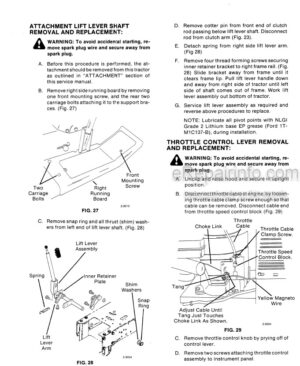 Photo 2 - Ford LT8 LT11 Service Manual Lawn Tractor 40210150