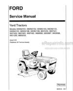 Photo 4 - Ford YT12.5 YT14 YT16 YT16H YT18 Service Manual Yard Tractor 40215110