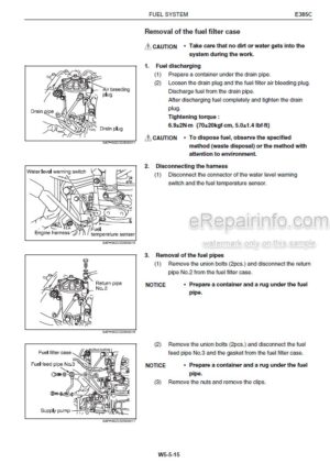 Photo 1 - Hino J08E-UV Supplement To Service Manual 84527569A Diesel Engine For New Holland E385C