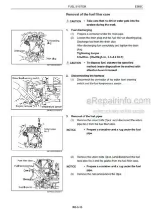 Photo 3 - Hino J08E-UV Supplement To Service Manual 84527569A Diesel Engine For New Holland E385C