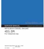 Photo 4 - Mitsubishi 4D31 4D31-T 4D30 4DR5 6DR5 Service Manual Diesel Engine 97811-03020
