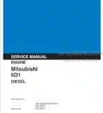 Photo 4 - Mitsubishi 6D14 6D14-T 6D15 6D15-T 6D16 6D16-T Service Manual Diesel Engine 97821-02022NA