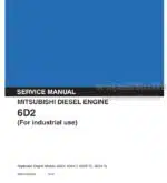 Photo 4 - Mitsubishi 6D24 6D24-T 6D24-TC 6D25-TL Service Manual Diesel Engine 97841-020020-00