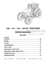 Photo 4 - New Holland 100 115 135 160 HP Repair Manual Tractor 6035432100