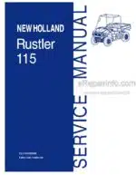 Photo 4 - New Holland 115 Rustler Service Manual Vehicle CLC103700630