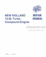Photo 4 - New Holland 12.9L F3CE0684AE001 F3CE0684BE003 Turbo Compound Repair Manual Engine 87737594