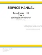 Photo 4 - New Holland 130 Speedrower Tier 3 Service Manual Self-Propelled Windrower 48126536